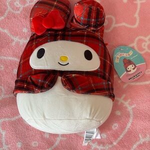 My Melody Squishmallow 10” Red Plaid NWT